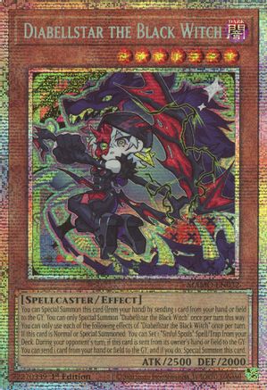 STARLIGHT RARE Diabellstar the Black Witch (Starlight Rare) (MAMO-EN032) - Magnificent Monsters 1st Edition