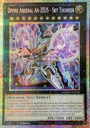 STARLIGHT RARE Divine Arsenal AA-ZEUS - Sky Thunder (Starlight Rare) (MAMO-EN035) - Magnificent Monsters 1st Edition