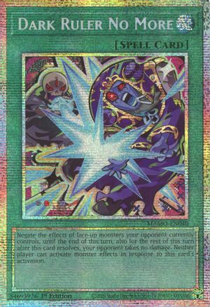 STARLIGHT RARE Dark Ruler No More (Starlight Rare) (MAMO-EN040) - Magnificent Monsters 1st Edition