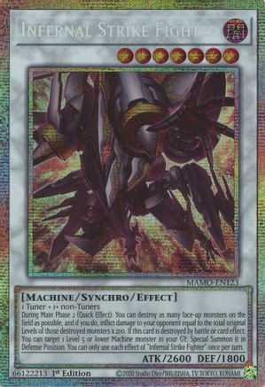 STARLIGHT RARE Infernal Strike Fighter (Starlight Rare) (MAMO-EN123) - Magnificent Monsters 1st Edition