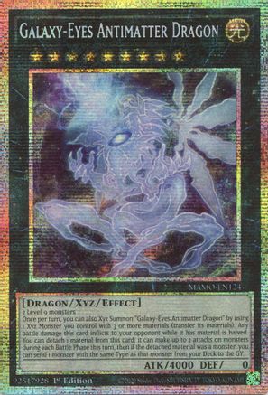 STARLIGHT RARE Galaxy-Eyes Antimatter Dragon (Starlight Rare) (MAMO-EN124) - Magnificent Monsters 1st Edition
