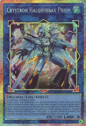 STARLIGHT RARE Crystron Halqifibrax Prism (Starlight Rare) (MAMO-EN126) - Magnificent Monsters 1st Edition