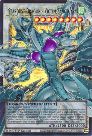 ULTRA RARE Stardust Dragon - Victim Sanctuary (Extended Art) (MAMO-EN007) - Magnificent Monsters 1st Edition
