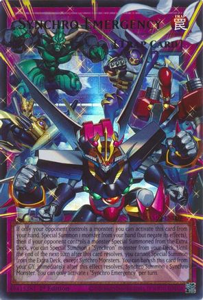 ULTRA RARE Synchro Emergency (Extended Art) (MAMO-EN009) - Magnificent Monsters 1st Edition