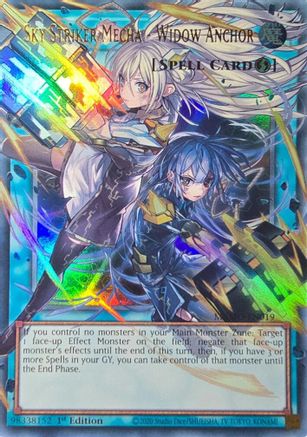 ULTRA RARE Sky Striker Mecha - Widow Anchor (Extended Art) (MAMO-EN019) - Magnificent Monsters 1st Edition