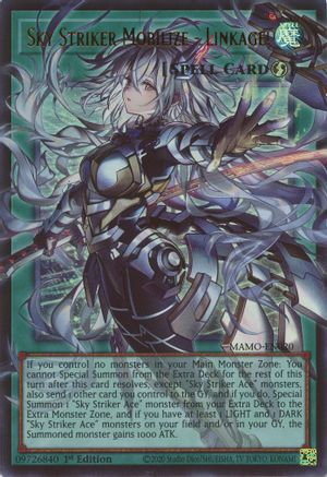ULTRA RARE Sky Striker Mobilize - Linkage! (Extended Art) (MAMO-EN020) - Magnificent Monsters 1st Edition