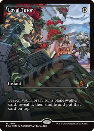 FOIL Loyal Tutor (Showcase) (FRA-404) - Reality Fracture - Magic The Gathering