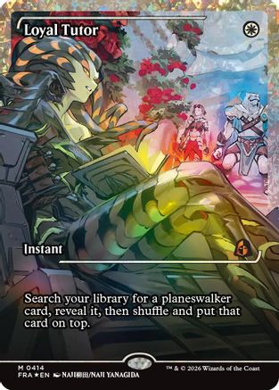 FOIL Loyal Tutor (Showcase) (Fracture Foil) (FRA-414) - Reality Fracture - Magic The Gathering