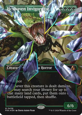 FOIL Hexhaven Invigorator (Borderless) (Facet Foil) (FRA-458) - Reality Fracture - Magic The Gathering