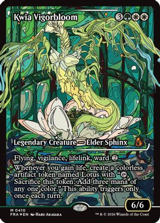 FOIL Kwia Vigorbloom (Showcase) (0410) (FRA-410) - Reality Fracture - Magic The Gathering