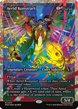 FOIL Aerid Konstrari (Showcase) (Fracture Foil) (0417) (FRA-417) - Reality Fracture - Magic The Gathering