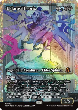 FOIL Uldaros Theorix (Showcase) (Fracture Foil) (0421) (FRA-421) - Reality Fracture - Magic The Gathering