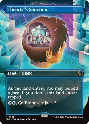 FOIL Theorist's Sanctum (Borderless) (FRA-381) - Reality Fracture - Magic The Gathering