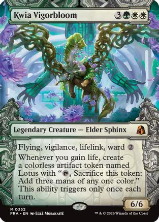 FOIL Kwia Vigorbloom (Showcase) (0352) (FRA-352) - Reality Fracture - Magic The Gathering