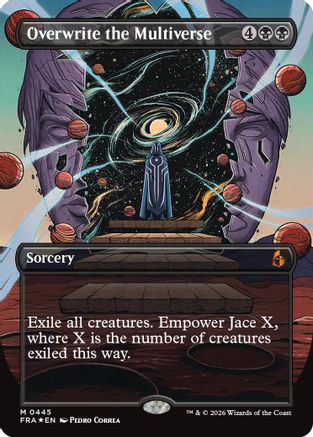 FOIL Overwrite the Multiverse (Borderless) (FRA-445) - Reality Fracture - Magic The Gathering