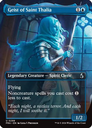 FOIL Geist of Saint Thalia (Borderless) (FRA-299) - Reality Fracture - Magic The Gathering