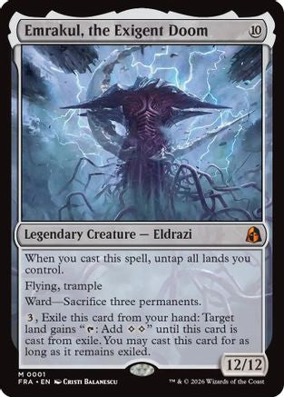 FOIL Emrakul, the Exigent Doom (FRA-001) - Reality Fracture - Magic The Gathering