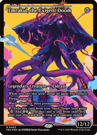FOIL Emrakul, the Exigent Doom (Showcase) (FRA-403) - Reality Fracture - Magic The Gathering