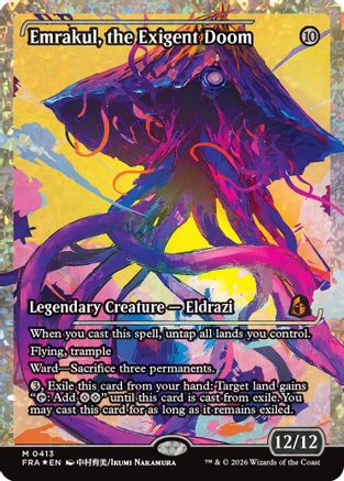 FOIL Emrakul, the Exigent Doom (Showcase) (Fracture Foil) (FRA-413) - Reality Fracture - Magic The Gathering