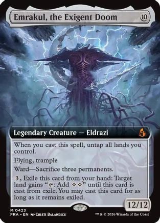 Emrakul, the Exigent Doom (Extended Art) (FRA-423) - Reality Fracture - Magic The Gathering