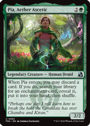 FOIL Pia, Aether Ascetic (FRA-264) - Reality Fracture - Magic The Gathering