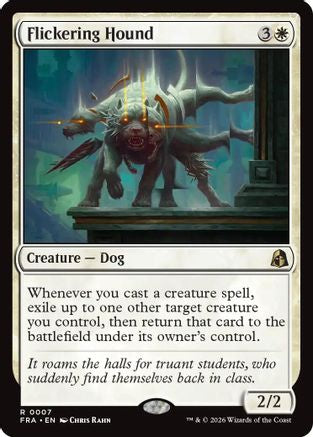 FOIL Flickering Hound (FRA-007) - Reality Fracture - Magic The Gathering