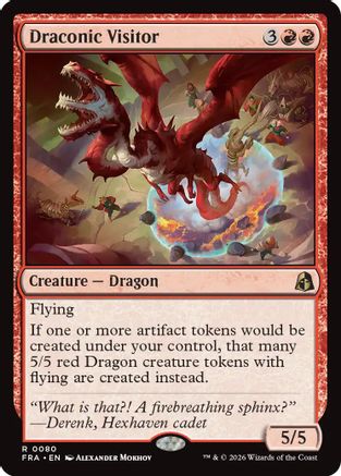 Draconic Visitor (FRA-080) - Reality Fracture - Magic The Gathering