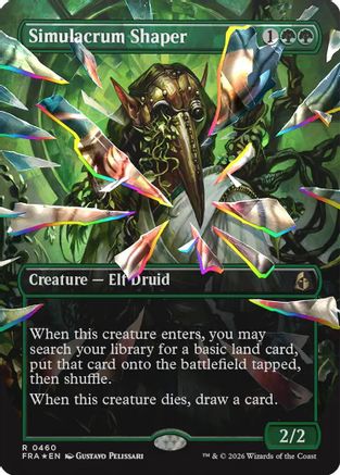 FOIL Simulacrum Shaper (Borderless) (Facet Foil) (FRA-460) - Reality Fracture - Magic The Gathering