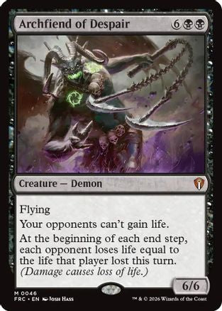 Archfiend of Despair (FRC-046) - Commander: Reality Fracture - Magic The Gathering