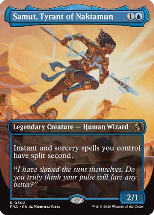 Samut, Tyrant of Naktamun (Borderless) (FRA-302) - Reality Fracture - Magic The Gathering