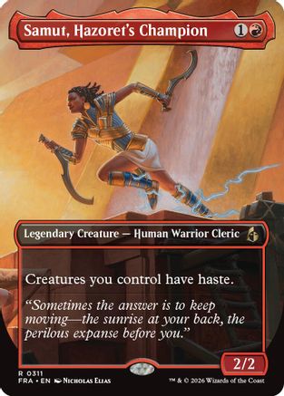 Samut, Hazoret's Champion (Borderless) (FRA-311) - Reality Fracture - Magic The Gathering