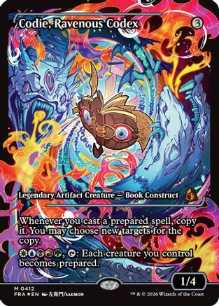 FOIL Codie, Ravenous Codex (Showcase) (FRA-412) - Reality Fracture - Magic The Gathering
