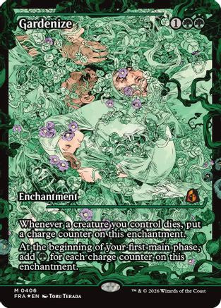 FOIL Gardenize (Showcase) (0406) (FRA-406) - Reality Fracture - Magic The Gathering