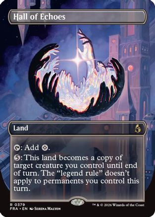 FOIL Hall of Echoes (Borderless) (FRA-379) - Reality Fracture - Magic The Gathering