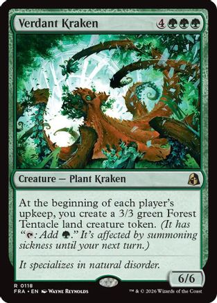FOIL Verdant Kraken (FRA-118) - Reality Fracture - Magic The Gathering