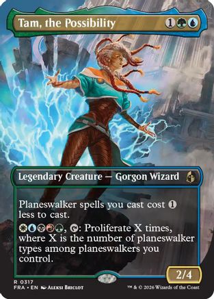 Tam, the Possibility (Borderless) (FRA-317) - Reality Fracture - Magic The Gathering