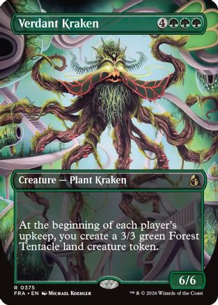 Verdant Kraken (Borderless) (FRA-375) - Reality Fracture - Magic The Gathering