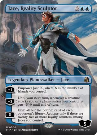 Jace, Reality Sculptor (Borderless) (FRA-300) - Reality Fracture - Magic The Gathering