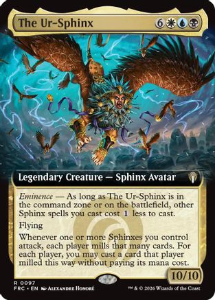 The Ur-Sphinx (Extended Art) (FRC-097) - Commander: Reality Fracture - Magic The Gathering