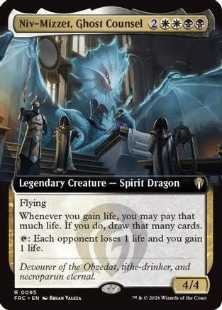 Niv-Mizzet, Ghost Counsel (Extended Art) (FRC-095) - Commander: Reality Fracture - Magic The Gathering