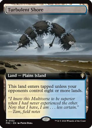 Turbulent Shore (Extended Art) (FRC-102) - Commander: Reality Fracture - Magic The Gathering
