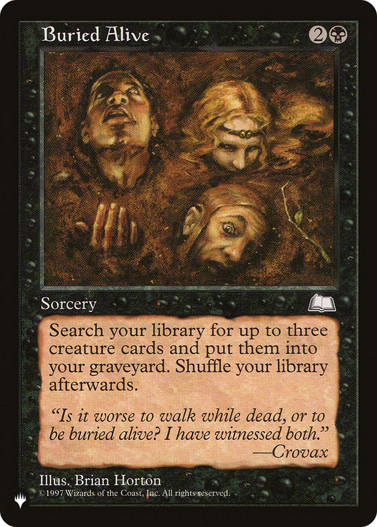 Buried Alive (LIST-WTH-63) - The List - Magic The Gathering