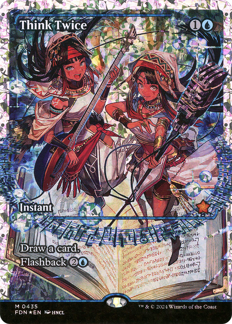 FOIL Think Twice (FDN-435) - Foundations - Magic The Gathering
