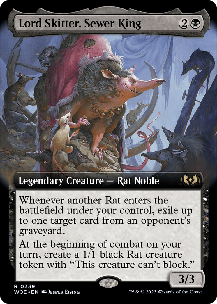 Lord Skitter, Sewer King (Extended Art) (WOE-339) - Wilds of Eldraine - Magic The Gathering