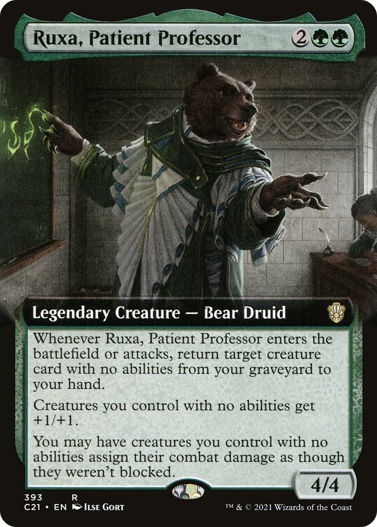 Ruxa, Patient Professor (Extended Art) (C21-393) - Commander 2021 - Magic The Gathering