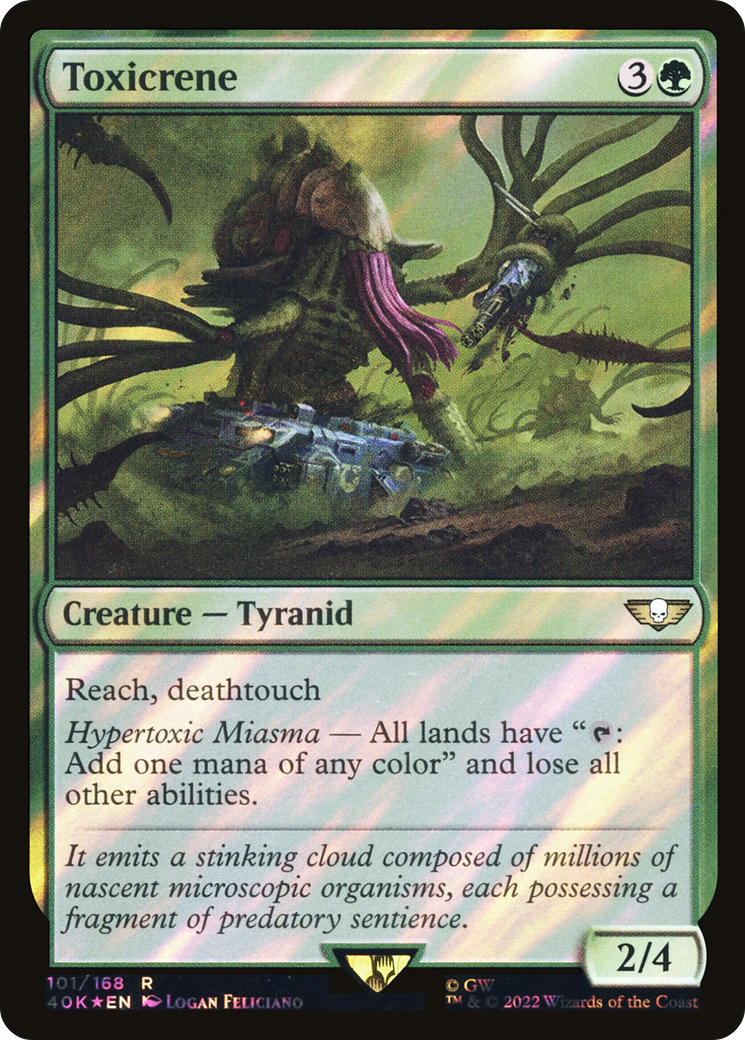 FOIL Toxicrene (Surge Foil) (40K-101) - Warhammer 40,000 Commander - Magic The Gathering