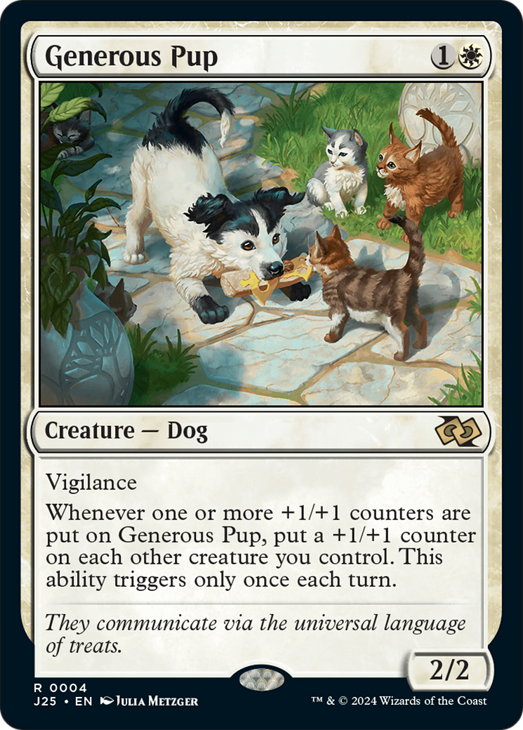 Generous Pup (J25-004) - Foundations Jumpstart - Magic The Gathering
