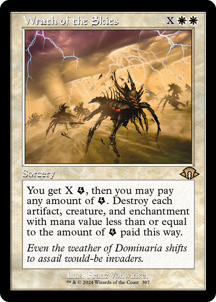 FOIL Wrath of the Skies (Retro Frame) (MH3-397) - Modern Horizons 3 - Magic The Gathering