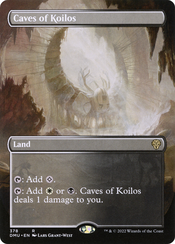 FOIL Caves of Koilos (Borderless) (DMU-378) - Dominaria United - Magic The Gathering