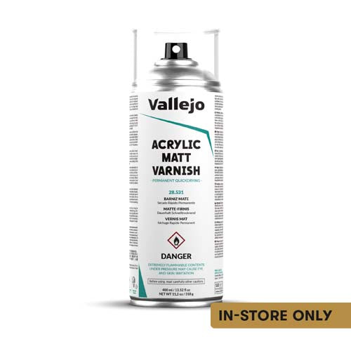 Vallejo Matt Varnish Aerosol Spray Paint 400ml (28.531)